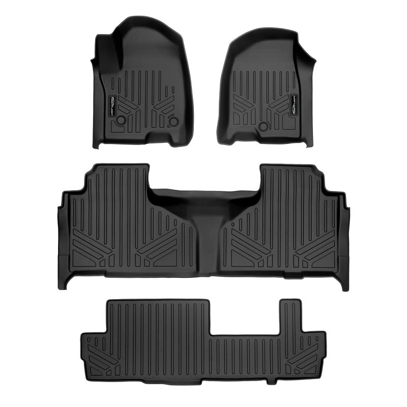 SMARTLINER 3 Row Floor Mat Liner Set Compatible with 20212025 Cadillac Escalade ESV