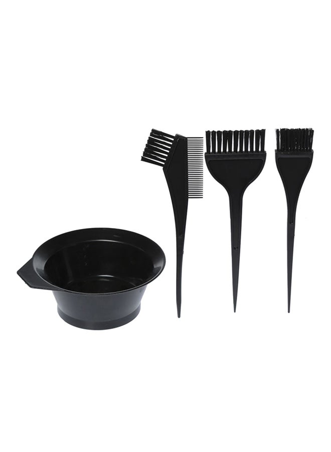 4-Piece Hair Dye Brush Kit Black