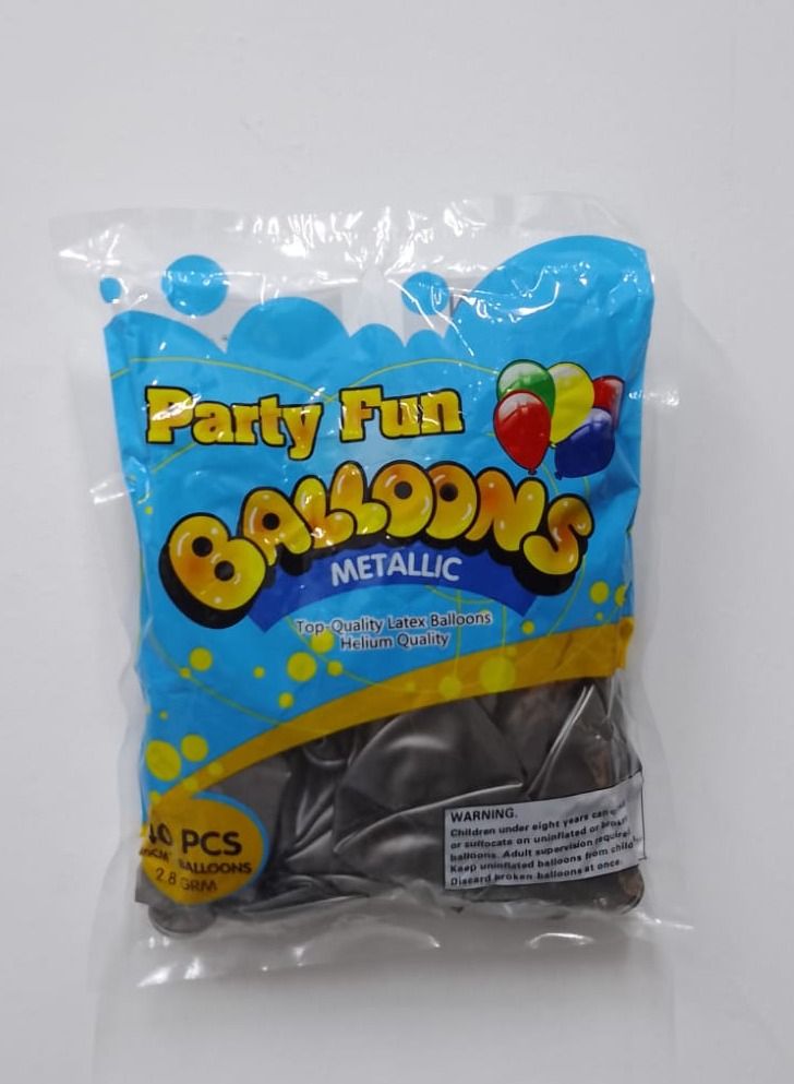 بارتي فن بالون حفلة المرح الفضي 40 قطعة