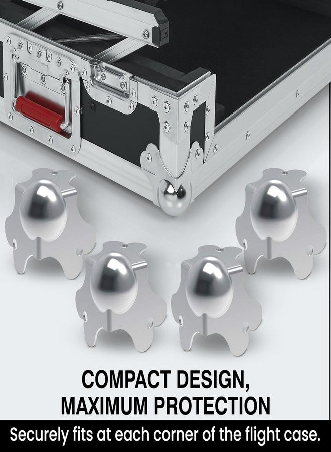 Penn Elcom Flight Case Small Ball Corner (Set of 4) Top/Male | Zinc Finish | DJ/Audio/Sound Box (4.1 * 4.1 * 4.1 cm) Round Angle Edge | Case Protection with 3 Holes | Easy to Fit - Image 3