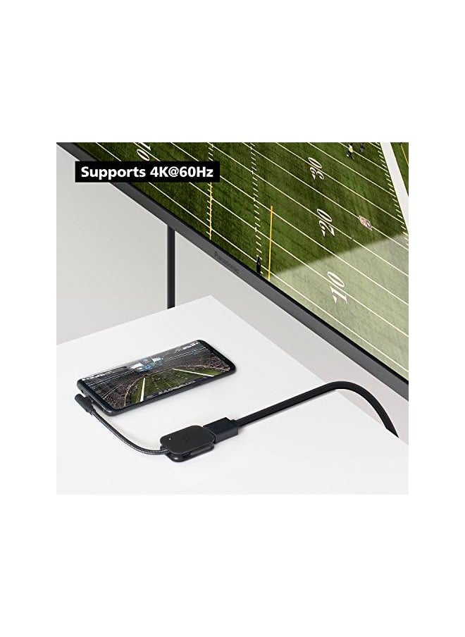 nonda - Usb C To Hdmi Adapter (4K@60Hz), Usb Type-C To Hdmi Adapter [Thunderbolt 3] For Macbook Pro 2017/2016, Macbook Air/Ipad Pro 2016/2015, Samsung Galaxy Note S8, Chromebook Pixel And More - Image 1