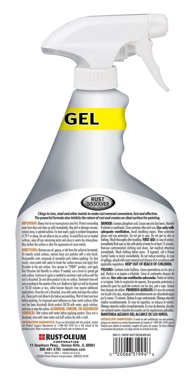 Rust-Oleum 300112-6PK Rust Dissolver, 32 oz (6 Pack) - Image 2