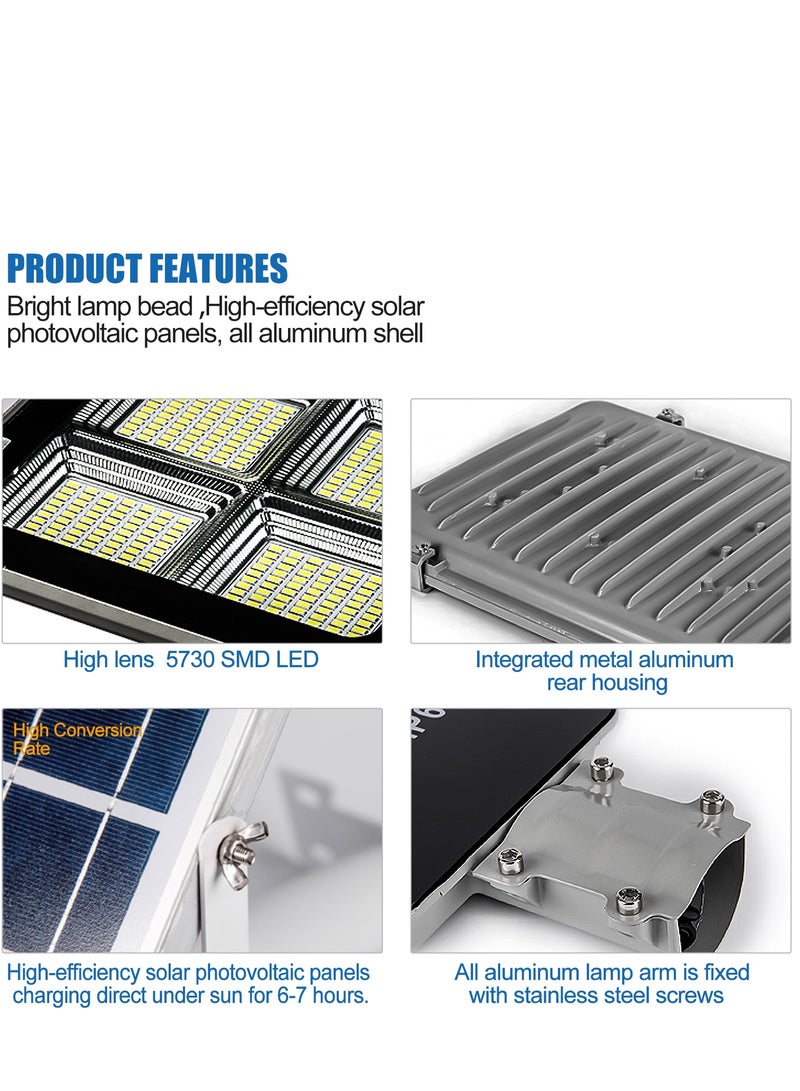 High-efficiency energy-saving solar floodlight, IP65 waterproof, 5730 SMD LED, remote intelligent control, suitable for outdoor lighting - Image 5