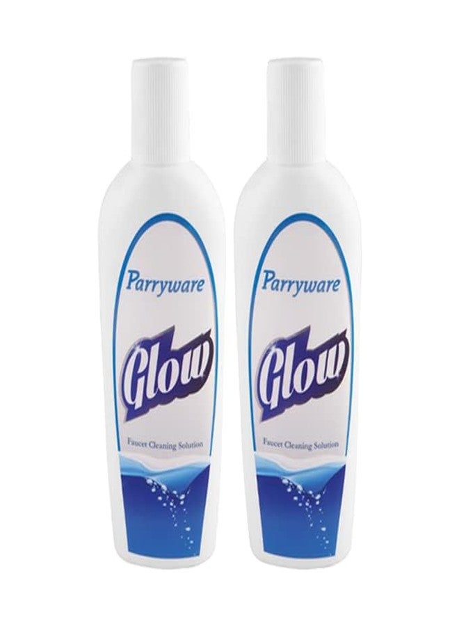 Parryware Glow Faucet Cleaning Solution | Removes Hard Water Stains, Limescale, Soap Scum | Concentrated Tap Cleaning Easy To Use Gives Shine To Dull Taps 200ml (Pack of 2) - Image 1