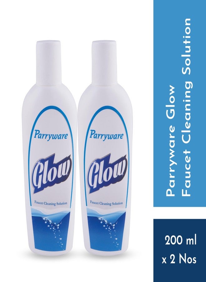 Parryware Glow Faucet Cleaning Solution | Removes Hard Water Stains, Limescale, Soap Scum | Concentrated Tap Cleaning Easy To Use Gives Shine To Dull Taps 200ml (Pack of 2) - Image 2