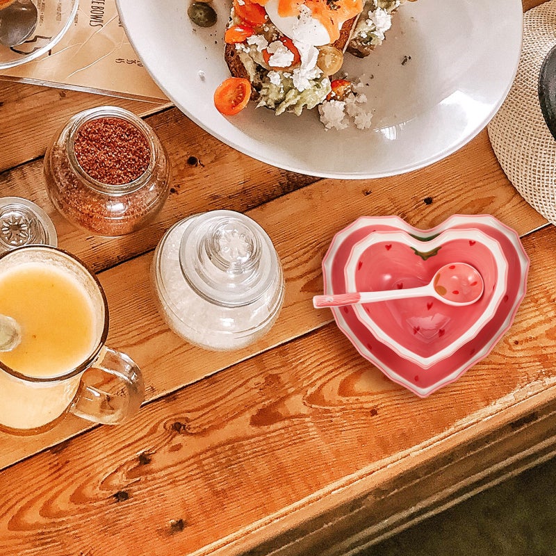 🍽️ طقم أطباق متعدد الاستخدام لتقديم السلطة والفواكه والحلويات والوجبات الخفيفة من السيراميك المتين - Image 2