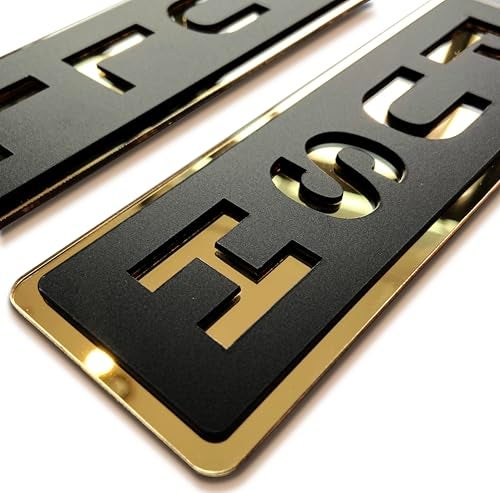 LEMBANG Push Pull Door Sign, Vertical,Double Layer Acrylic,Three-dimensional,Indoor Outdoor Use,2inx5.9in(Black/gold) - Image 1