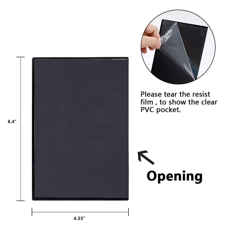 Tebik Magnetic Picture Frames  34 Pack  Holds 4 x 6 Inches Photos Pictures  Black Magnetic Photo Frames with Clear Pocket for Refrigerator  Fridge  Locker  Office Cabinet - Image 2