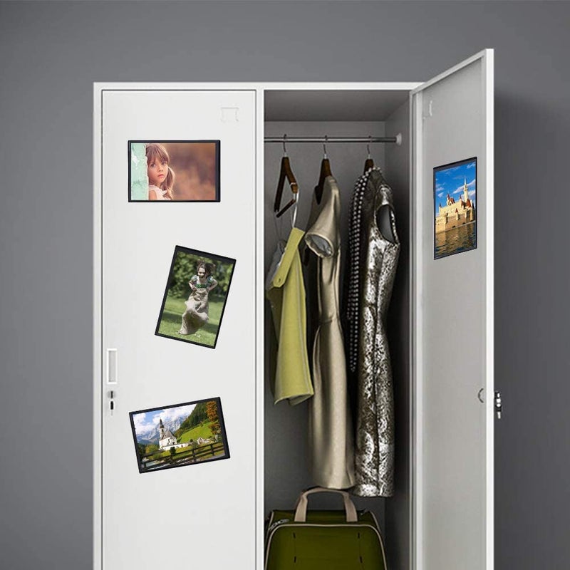 Tebik Magnetic Picture Frames  34 Pack  Holds 4 x 6 Inches Photos Pictures  Black Magnetic Photo Frames with Clear Pocket for Refrigerator  Fridge  Locker  Office Cabinet - Image 5