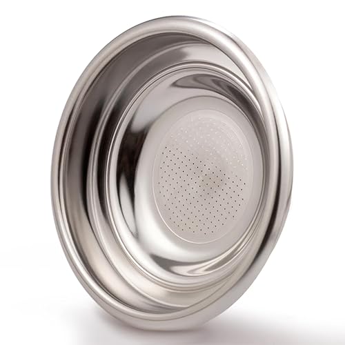 LAUCIPPOS Espresso Machine Single Shot Filter Basket - 58 mm Non-Pressurized Stainless Steel - Reusable, For Gaggia, for Rancilio - 7 grams - Image 2