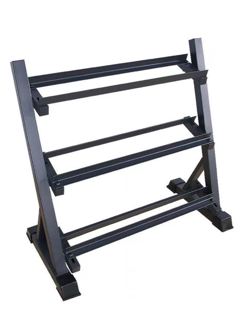 PowerMax Fitness PDR-2 Dumbbells Rack, Tier Metal Steel Home Workout Gym Dumbbell Heavy Weight Rack Storage Stand For Home Gym