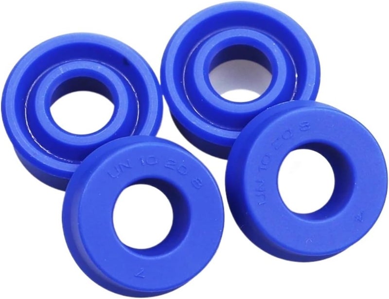 UN UHS 4 5 6 .3 7 8 10 11.2 12 14 Polyurethane PU Shaft Piston Rod U-Cup Seal O Ring Grooved Gasket Hydraulic Cylinder Oil(UN 5x10x5,Quantity-20Pieces) - Image 1