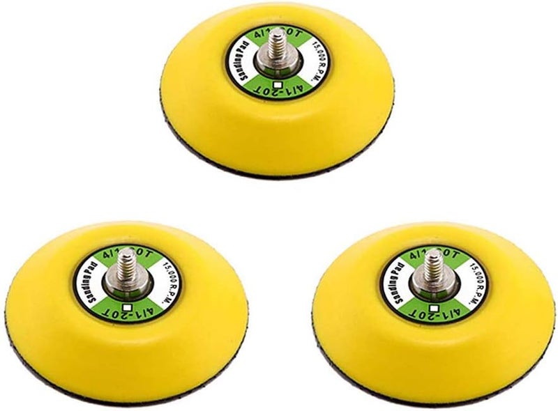 Ouya 3PCS 3" Hook and Loop Backing Pads 1/4"-20 Threads Polishing Buffing Plate for Dual Action Car Polisher - Image 1