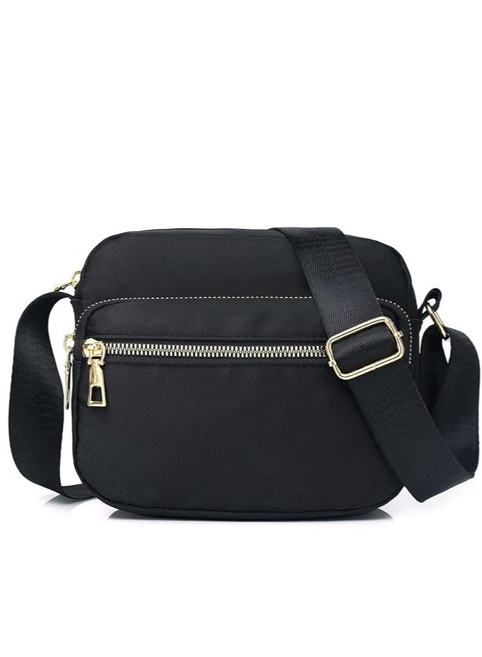 KASTWAVE Women Nylon Crossbody Bag Waterproof Multi Pockets Shoulder Handbags Small Lightweight Travel Purse Adjustable Strap - Image 1