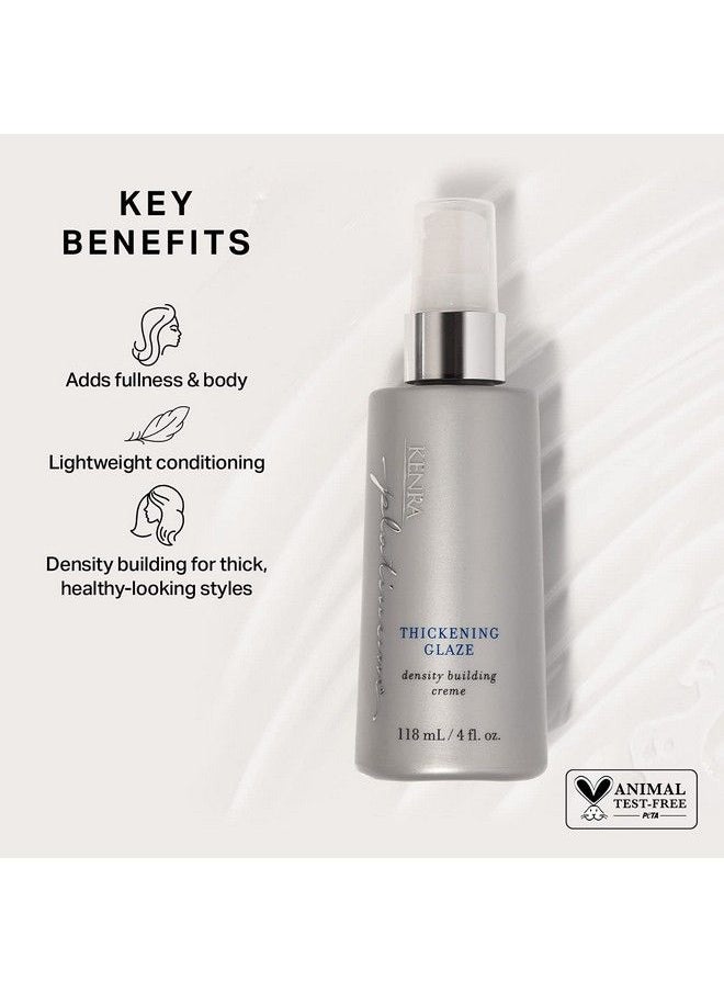 Kenra Professional Kenra Platinum Thickening Glaze | Volumizing Styler | Adds Fullness & Body | Lightweight Conditioning | Density Building For Thick Healthylooking Styles | All Hair Types | 4 Fl. Oz  - Image 3