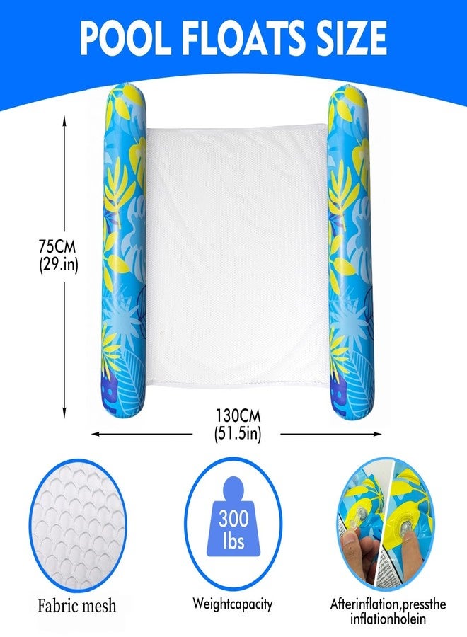 CLPCLP Inflatable Pool Floats Adult，5 Pack Multi-Purpose Pool Float Water Hammock，Pool Float Chair-Swimming Pool Raft，Pool Hammock Floaties for Adults Beach Vacation Essentials - Image 3