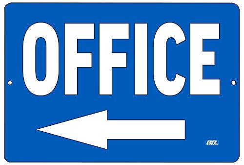 Rogue River Tactical Office Left Arrow Metal Tin Sign Business Retail Store Home Large Restaurant Bar Office Hotel Blue - Image 1