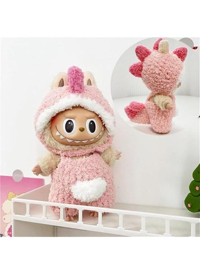 General Labubu Dolls Clothing Set, Red Outfit for 17cm Dolls and Accessories  - Image 1