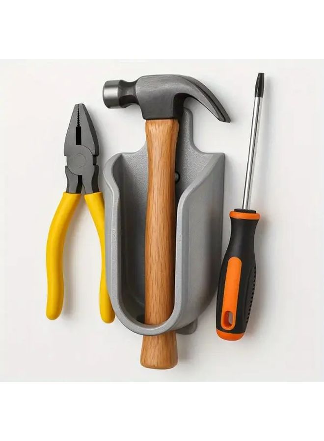 Gray Heavy Duty Wall Mounted Hose Holder With Easy Free Installation Watering Bracket - Image 5
