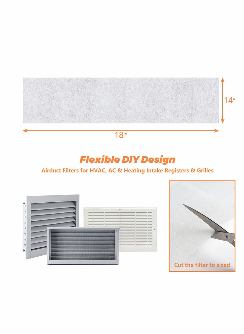 Excefore - Air Vent Register Filters Paper, Anti Dust Net Strainer, Air Condition Filter for Filter Air Conditioner Vent Filtration Dust Odors (10pcs 39 * 34cm) - Image 1