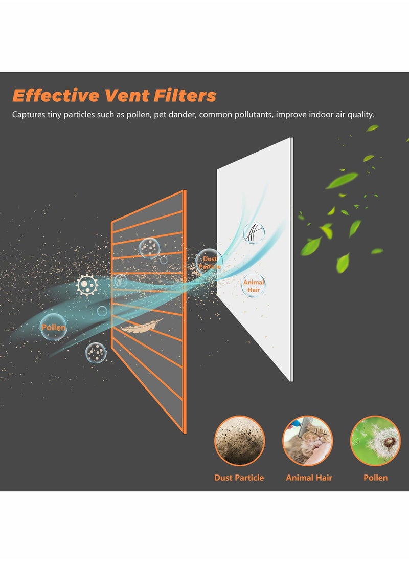 Excefore - Air Vent Register Filters Paper, Anti Dust Net Strainer, Air Condition Filter for Filter Air Conditioner Vent Filtration Dust Odors (10pcs 39 * 34cm) - Image 1