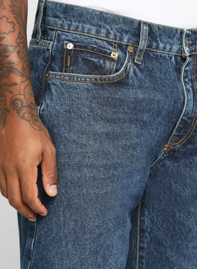 Superdry Dark Wash Straight Fit Jeans