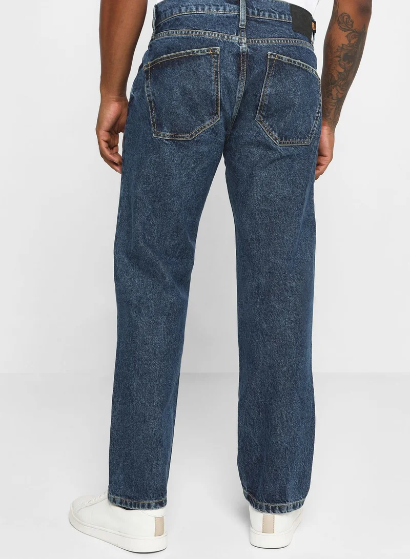 Superdry Dark Wash Straight Fit Jeans