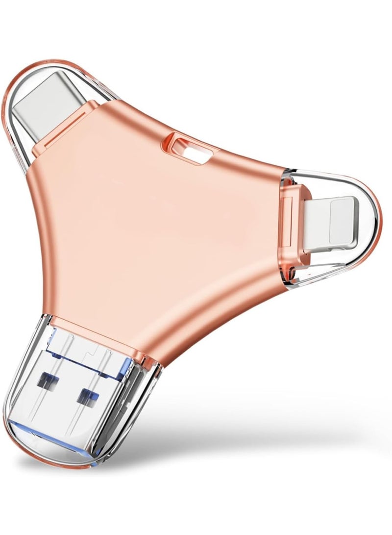 انسجام ذاكرة فلاش USB بسعة 2 تيرابايت، 4 في 1، تدعم تقنية OTG، تتميز بسعة تخزين كبيرة لحفظ المزيد من الصور والفيديوهات، متوافقة مع جميع الأجهزة. - Image 1