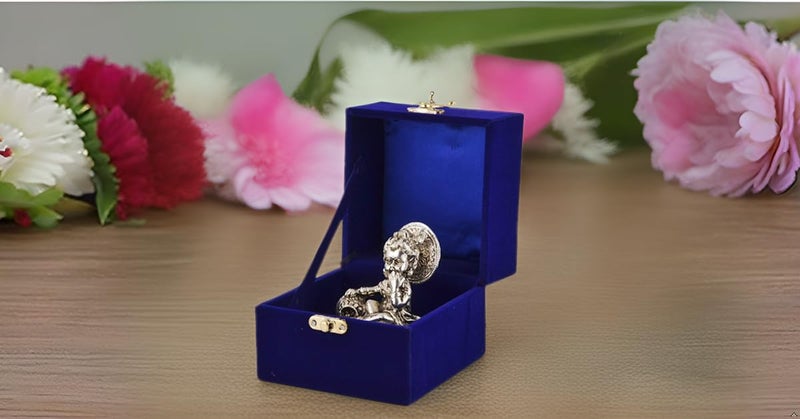 Lavanaya Silver God Idol Laddu Gopal Murti 115 Cm X 10 Cm X 11 Cm Silver Plated Showpiece Idols Gift Krishna Murti Krishna - Image 4