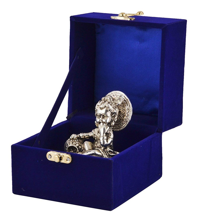 Lavanaya Silver God Idol Laddu Gopal Murti 115 Cm X 10 Cm X 11 Cm Silver Plated Showpiece Idols Gift Krishna Murti Krishna - Image 1