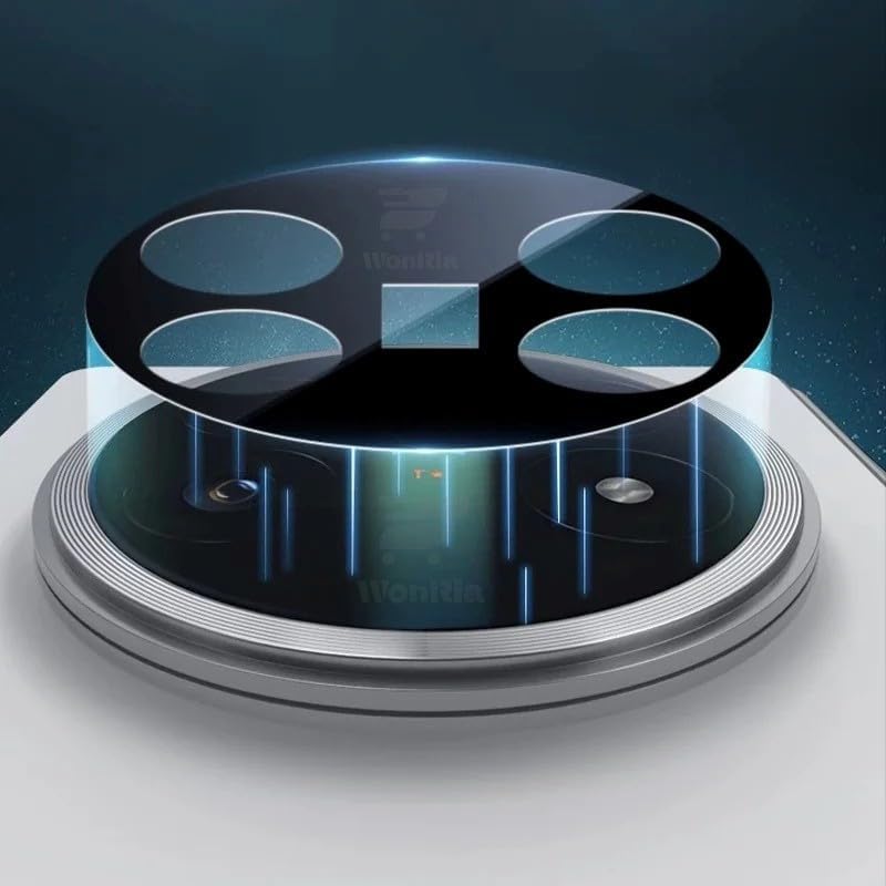 WonRia ® حزمة 1 - واقي زجاج الكاميرا الخلفية لهاتف Vivo X Fold 5 5G [3D بريميوم] - أسود - Image 3