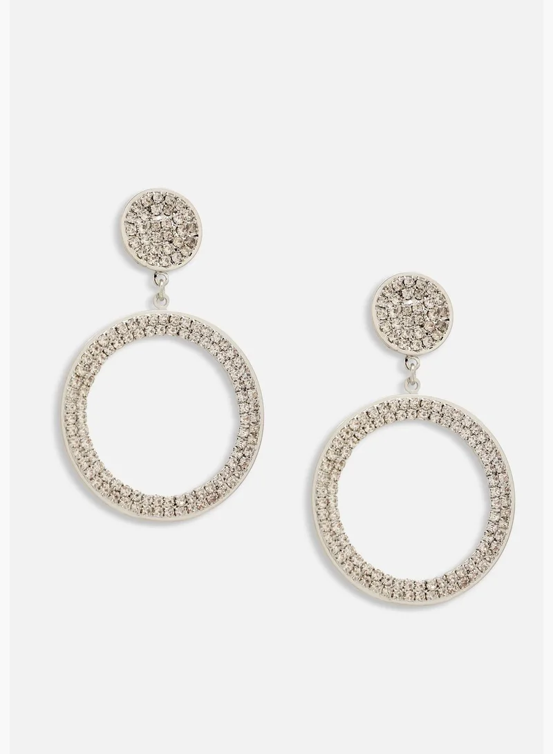 SOHI Gold Plated Party Designer Stone Drop Earring For Women