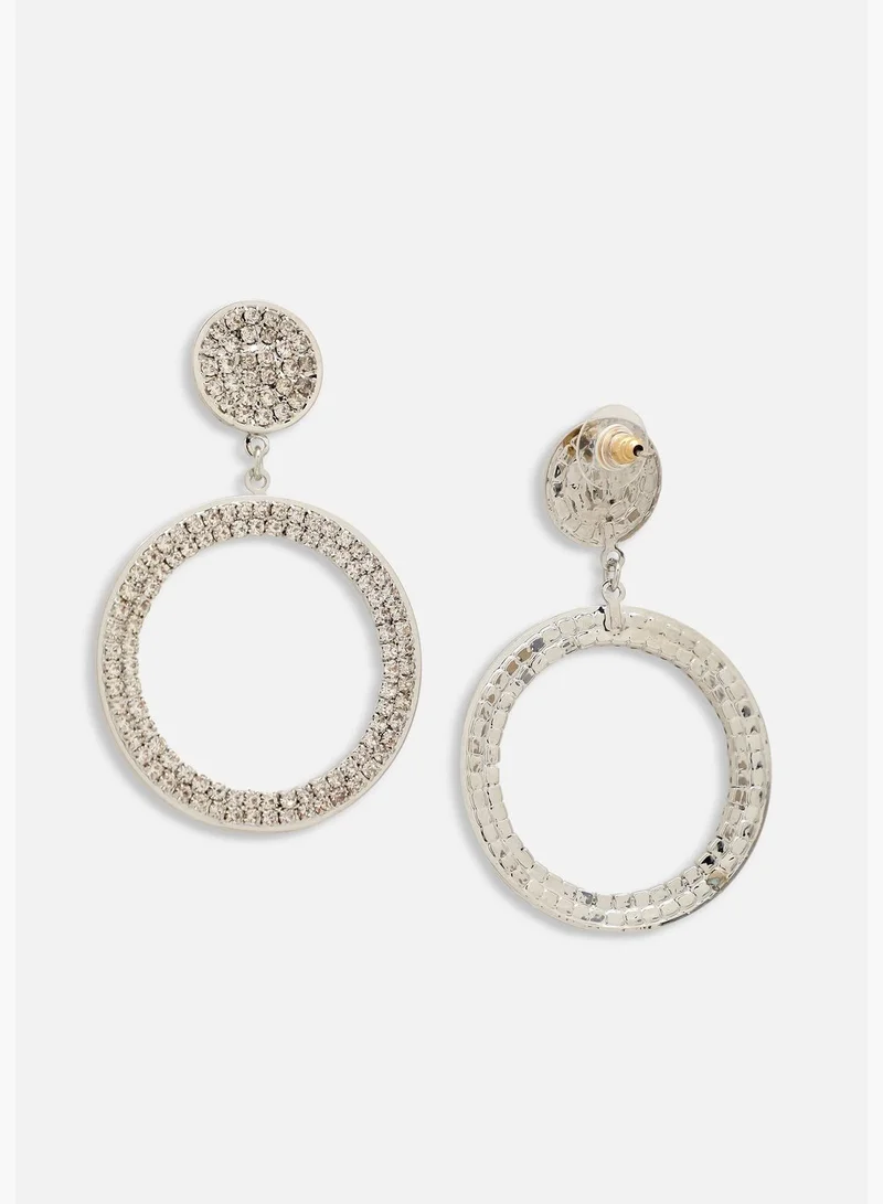 SOHI Gold Plated Party Designer Stone Drop Earring For Women
