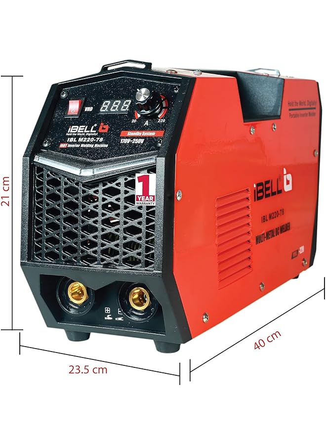 آي بيل آلة لحام قوس العاكس 220 78 متعددة المعادن من الفولاذ المقاوم للصدأ والحديد والفولاذ الكربوني والنحاس والألمنيوم والزنك Igbt 220A - Image 4