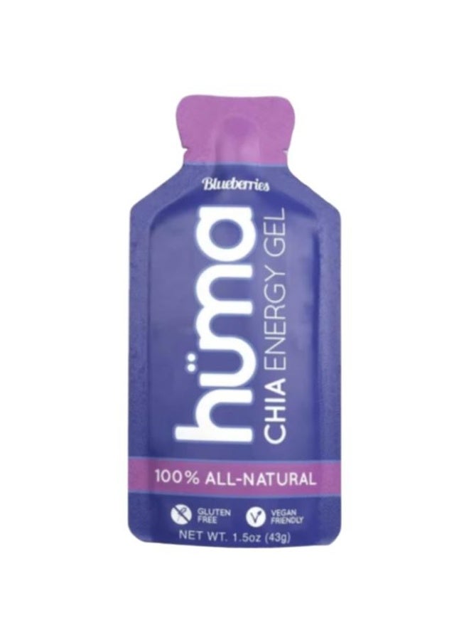 Chia Energy Gel, Blueberries - 43g, United States