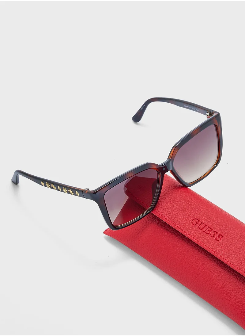 GUESS Square Uv-Protected Wayfarer Sunglasses