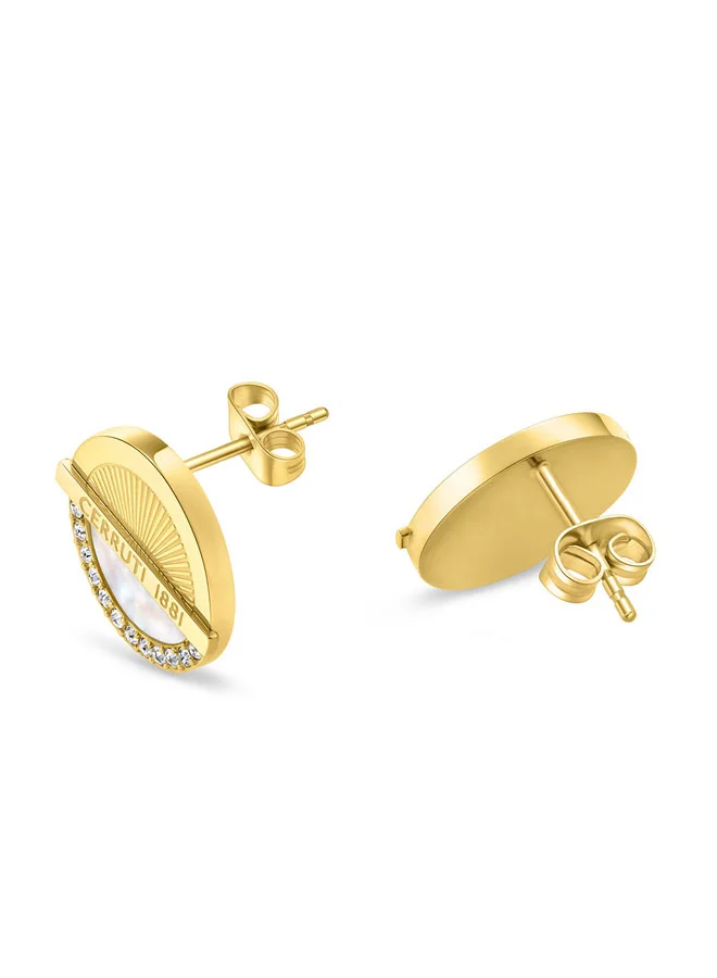 شيروتي 1881 Sunshine Gold plated Ladies Earrings Bright and Elegant Design