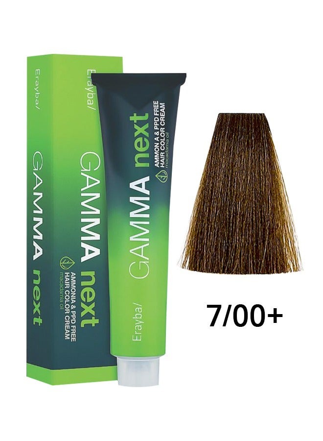 Erayba Gamma Next Permanent Hair Dye Ammonia Free100ml+7/00 Intense Blonde - Image 1