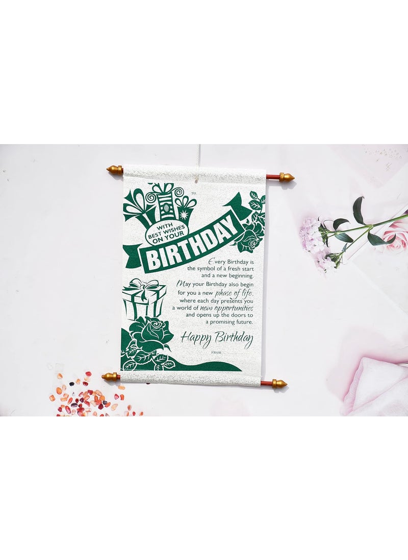 Saugat Traders - Saugat Traders Birthday Gift Combo - Birthday Scroll Card & Soft Toy Teddy Bear - Gift for Girls, Boys, Sister, Brother, Girlfriend, Wife - Image 1