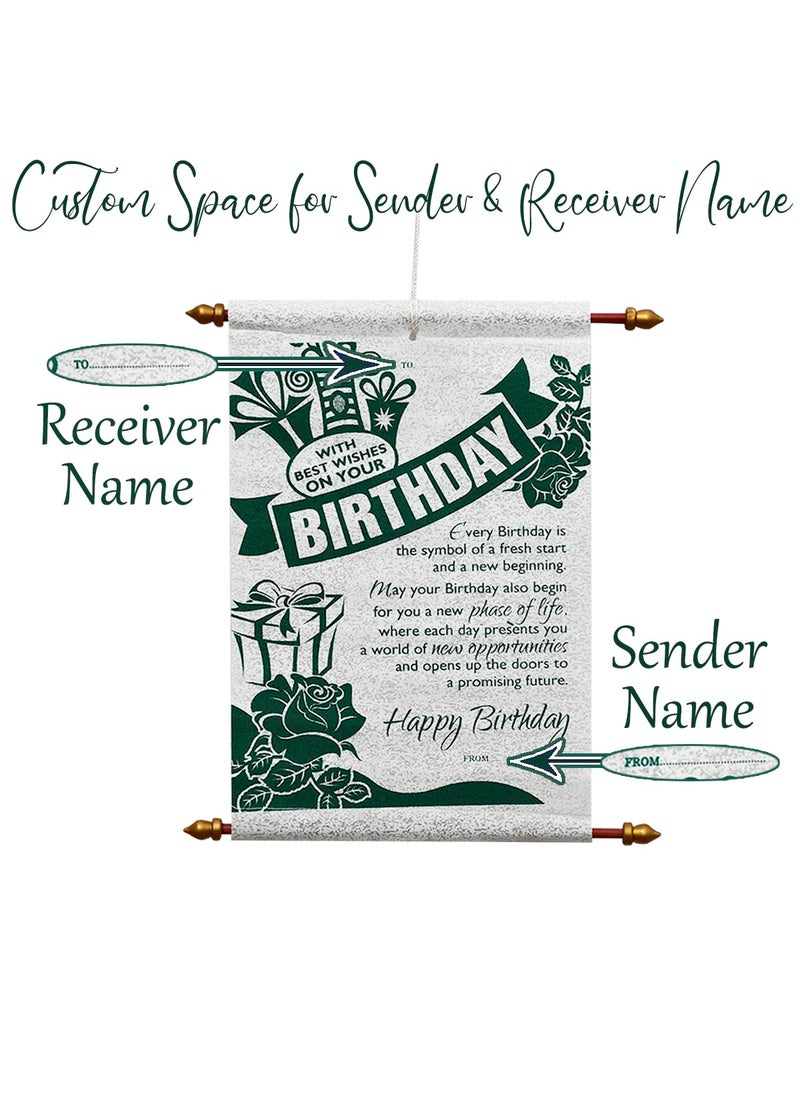Saugat Traders - Saugat Traders Birthday Gift Combo - Birthday Scroll Card & Soft Toy Teddy Bear - Gift for Girls, Boys, Sister, Brother, Girlfriend, Wife - Image 1