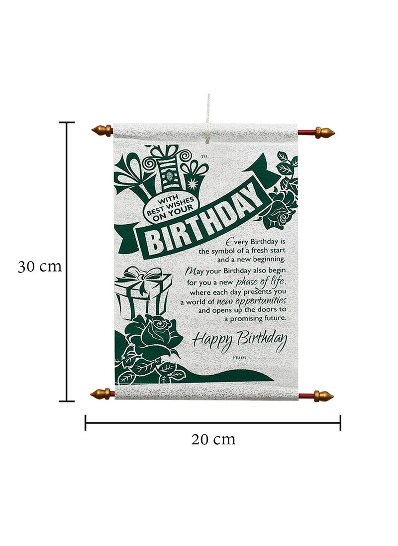 Saugat Traders - Saugat Traders Birthday Gift Combo - Birthday Scroll Card & Soft Toy Teddy Bear - Gift for Girls, Boys, Sister, Brother, Girlfriend, Wife - Image 1