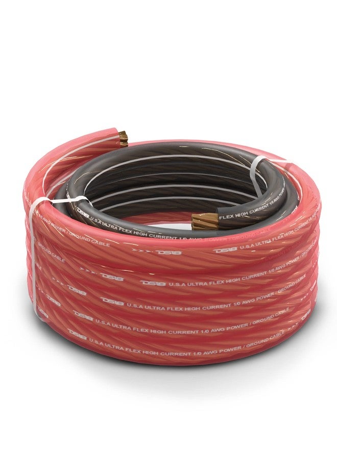 DS18 PW-1/0GA-5BK/20RD 1/0 GA 25ft Ultra Flex Power Wire CCA 0 Gauge, 5ft-Black and 20ft-Red - Power Amplifier Wiring Kit - Image 4