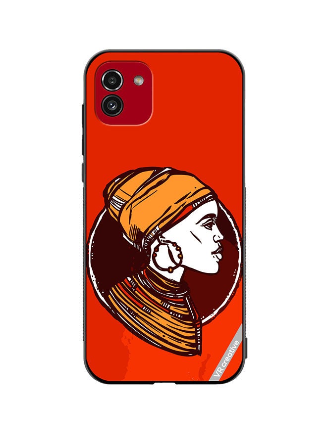 VR CREATIVE Protective Case Cover For Samsung Galaxy A03 African Woman Design Multicolour - Image 1