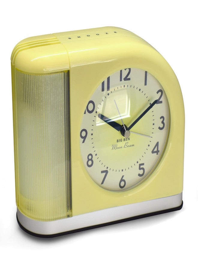 Westclox Big Ben Moon Beam Quartz Analog Alarm Clock Yellow with USB 44000Y - Image 3