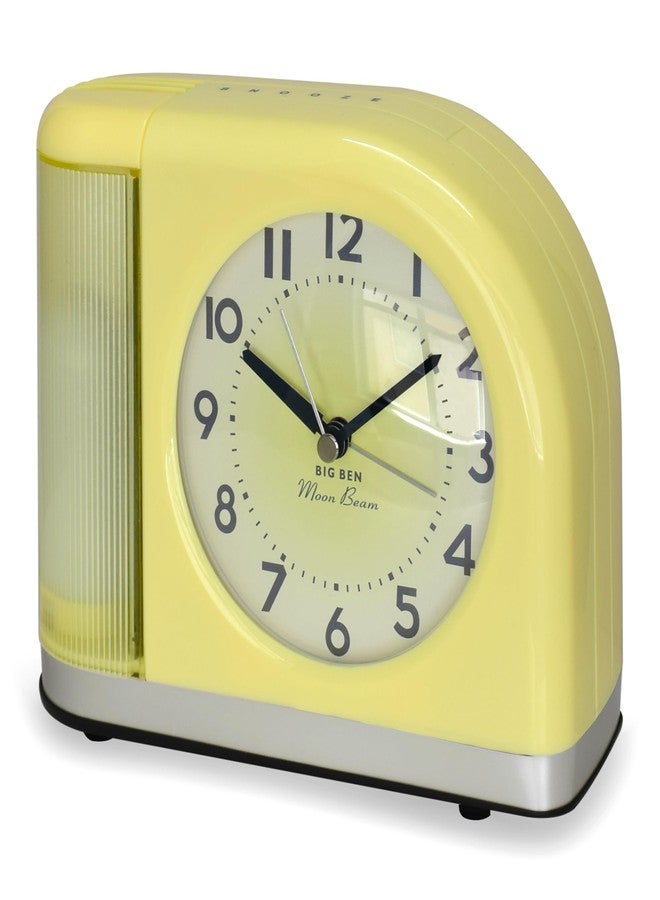 Westclox Big Ben Moon Beam Quartz Analog Alarm Clock Yellow with USB 44000Y - Image 1