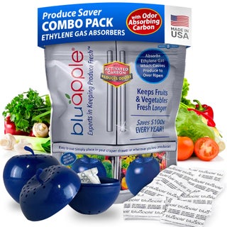 Bluapple Produce Saver Ethylene Gas Absorber 1 Year Combo Pack with Activated Carbon  2 Bluapples  8 Packets 13 grams each Vegetable  Fruit Freshness Extender Produce Storage BPAFree USAMade - pzsku/ZBCFD8A7786CDEFC3AE6EZ/45/1749489525/1580bb2f-166d-444a-b4d0-6272fe010bd1