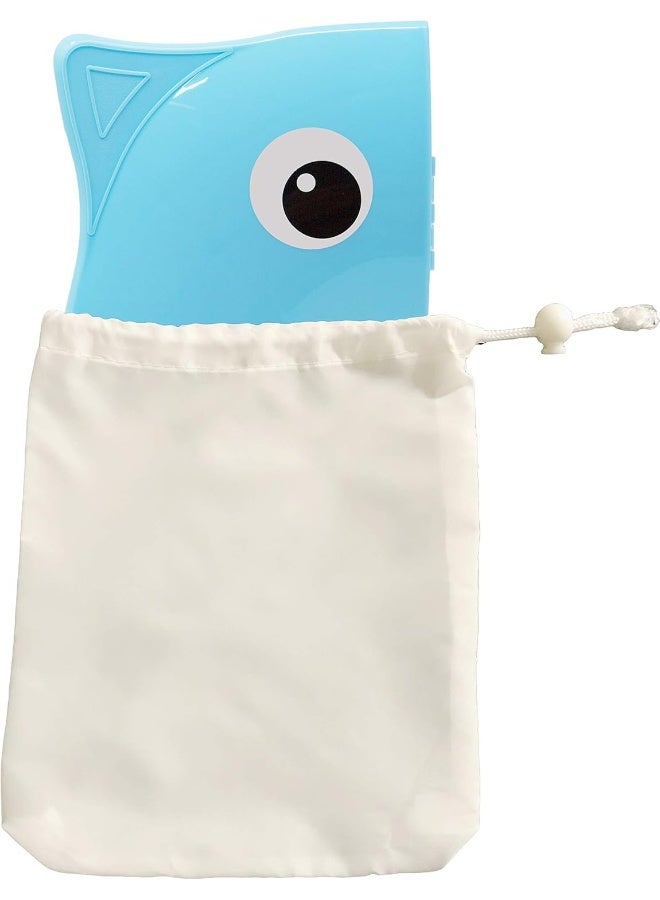 Pokanic (Blue) - Designed Toilet Potty Training Seat Cover, Travel Toilet Seat, Folding Non-Slip Silicone Pads, Trip Portable Reusable Kids Toddlers Boys Girls, Carrying Bag (Blue) - Image 2