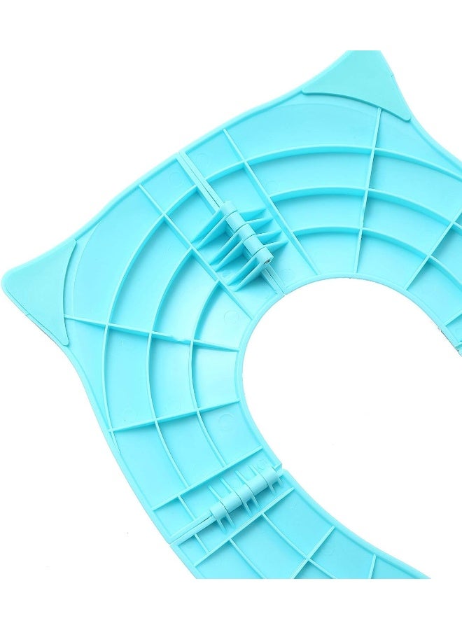 Pokanic (Blue) - Designed Toilet Potty Training Seat Cover, Travel Toilet Seat, Folding Non-Slip Silicone Pads, Trip Portable Reusable Kids Toddlers Boys Girls, Carrying Bag (Blue) - Image 4