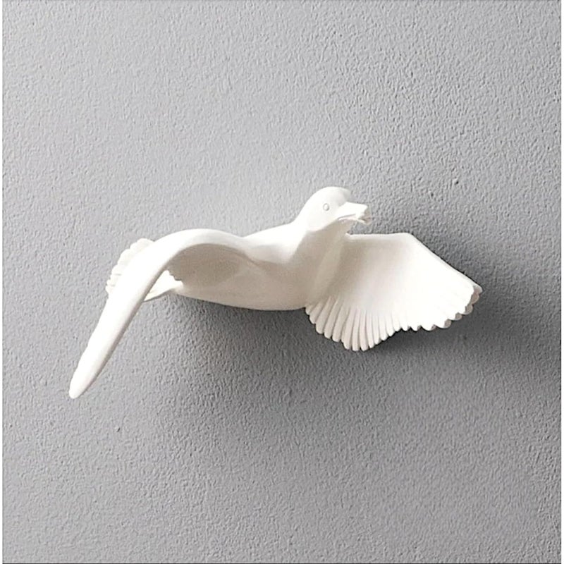 Karigaari India White Decorative Resine birds wall hanging art I Wall Decor I Wall Art for Living room - Image 4