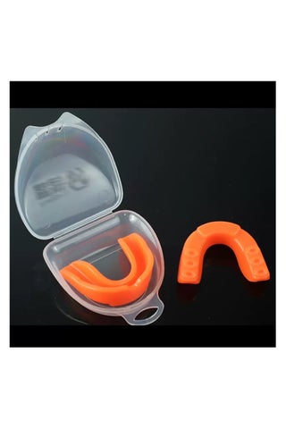 Orange Ultra-Thin Mouthguard | Moldable EVA Dental Tray | Exclusive Storage Case | For Basketball/Football/MMA - view 2